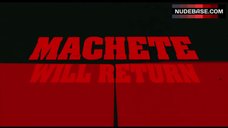 5. Michelle Rodriguez Lingerie Scene – Machete Kills