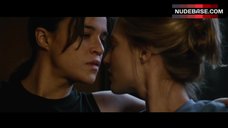 4. Michelle Rodriguez Lesbians Kissing – The Assignment
