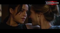 5. Michelle Rodriguez Lesbians Kissing – The Assignment