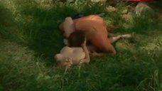 9. Sharon Kelly Cunnilingus on Grass – Sassy Sue