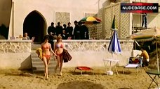 7. Carol Hawkins Bikini Scene – Carry On Abroad