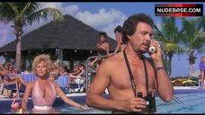 1. Leslie Easterbrook Cleavage in Bikini – Private Resort