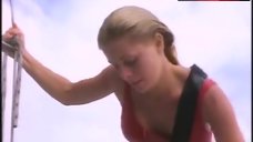 3. Nicole Eggert Sexy in Red Swimsuit – Baywatch