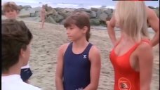 9. Nicole Eggert Nipples Throug Swimsuit – Baywatch