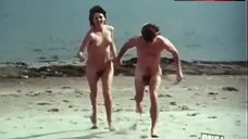 2. Michele Mercure Nude on Beach – Loving And Laughing