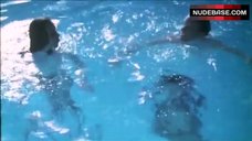9. Tara Fitzgerald Nude Swims in Pool – The Student Prince