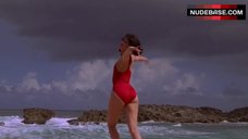 3. Joanna Going in Red Swimsuit – Commandments