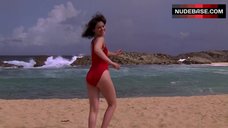 5. Joanna Going in Red Swimsuit – Commandments