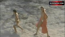10. Valeria Golino Topless on Beach – Respiro