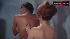 6. Pam Grier Nude in Prison Shower – The Big Doll House