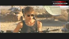 7. Linda Hamilton Pokies Through Top – Terminator 2