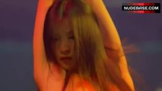 7. Lucy Liu Topless Striptease Scene – City Of Industry