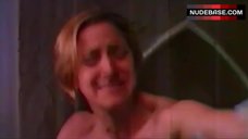 8. Edie Falco Naked in Bathtub – Trouble On The Corner
