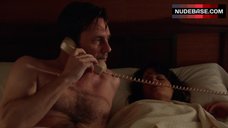 2. Elizabeth Reaser Hot Scene in Bedroom – Mad Men