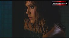 9. Jessica Alba Naked in Shower – Machete