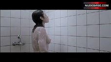 4. Olga Kurylenko Topless Shower Scene – The Ring Finger