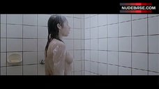 7. Olga Kurylenko Topless Shower Scene – The Ring Finger