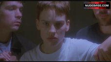 8. Hilary Swank Shows Hairy Pussy during Raping– Boys Don'T Cry
