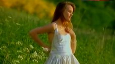 2. Vanessa Paradis Shows Nude Boobs in the Field – Noce Blanche