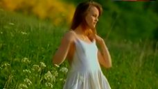 3. Vanessa Paradis Shows Nude Boobs in the Field – Noce Blanche