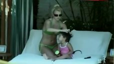 9. Britney Spears in Green Bikini – E! True Hollywood Story