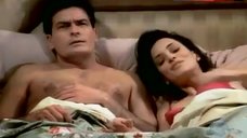1. Emmanuelle Vaugier in Red Bra – Two And A Half Men