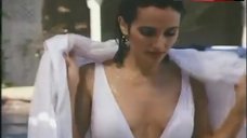 8. Susan Lucci Cleavage in Swimsuit – Invitation To Hell