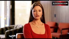 10. Mia Cottet in Sexy Red Lingerie – Intolerable Cruelty