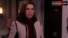 8. Julianna Margulies Cleavage in Bra – The Good Wife