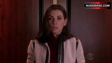 9. Julianna Margulies Cleavage in Bra – The Good Wife