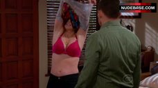 3. Courtney Thorne-Smith in Pink Bra – Two And A Half Men