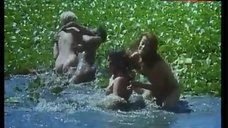 7. Pilar Orive Nude on Pond – Caged Women