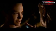 10. Angelina Jolie Nude in Goiden Paint  – Beowulf
