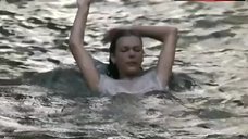 1. Milla Jovovich Pokies Through Wet Blouse – Return To The Blue Lagoon