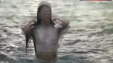 6. Milla Jovovich Pokies Through Wet Blouse – Return To The Blue Lagoon