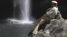 5. Milla Jovovich Topless in Waterfall – Return To The Blue Lagoon
