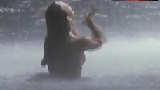 9. Milla Jovovich Topless in Waterfall – Return To The Blue Lagoon