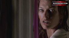 10. Milla Jovovich Nude and Wet – No Good Deed