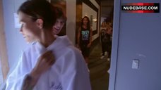 8. Milla Jovovich Pokies Through White T-Shirt – Lip Sync Battle