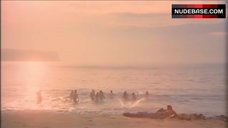 4. Rebecca Gilling Nude on Beach – Stone