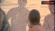 9. Rebecca Gilling Nude on Beach – Stone