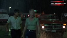Amy Madigan Nipples Through Wet Shirt – Alamo Bay