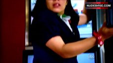 7. America Ferrera Flashes Panties in School Cafeteria – Ugly Betty