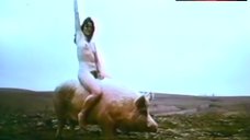 3. Sally Kirkland Nude Riding Pig – Futz!