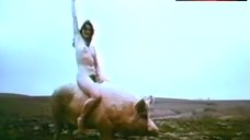 6. Sally Kirkland Nude Riding Pig – Futz!
