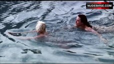 4. Karine Gambier Nude in Pool – Sexy Sisters