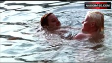 8. Karine Gambier Nude in Pool – Sexy Sisters