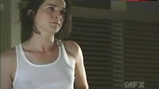 7. Michele Hicks Pokies Through Top – The Shield