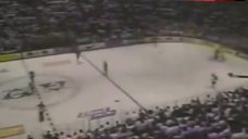 6. Lucy Lawless Nip Slip on Stage – Detroit Red Wings Game: National Anthem