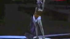 9. Lucy Lawless Nip Slip on Stage – Detroit Red Wings Game: National Anthem